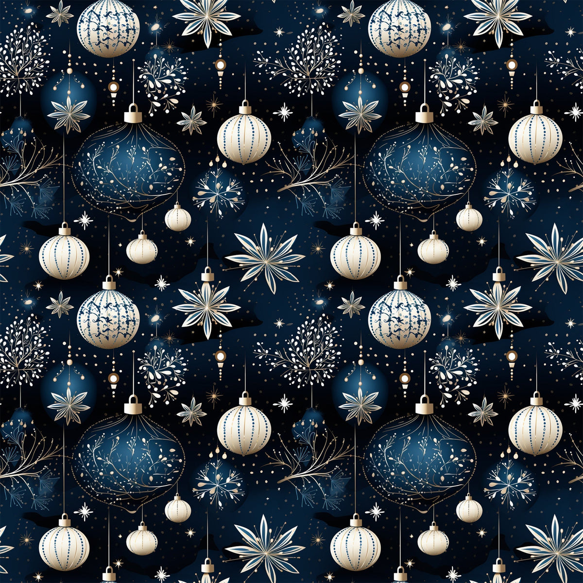 Midnight Noel Pattern 6 Minky Fabric