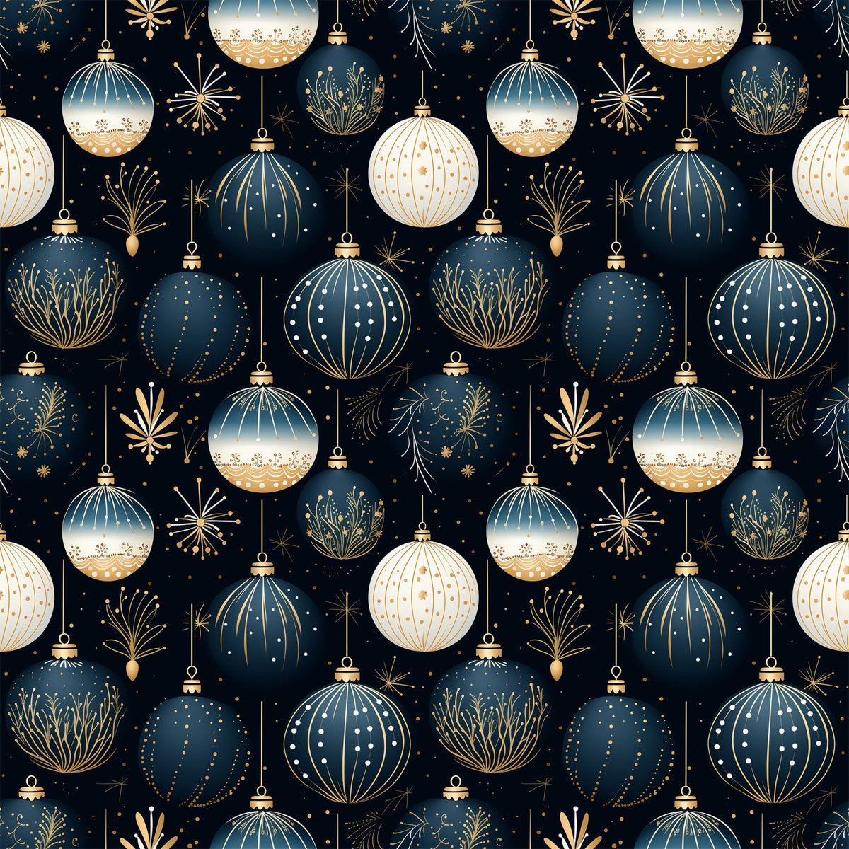 Midnight Noel Pattern 8 Minky Fabric