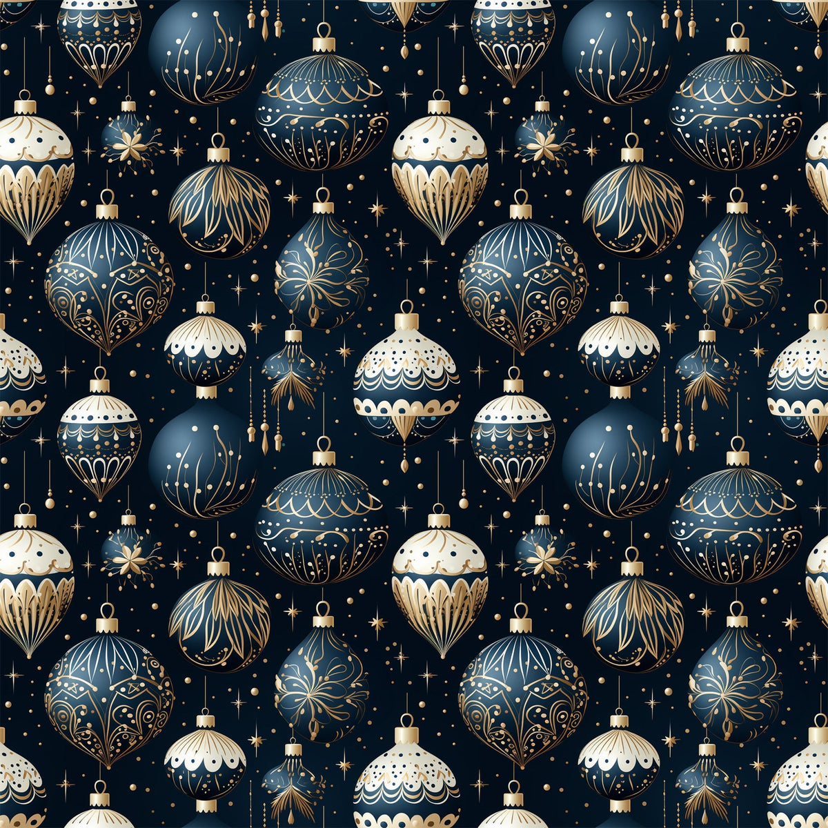 Midnight Noel Pattern 9 Minky Fabric