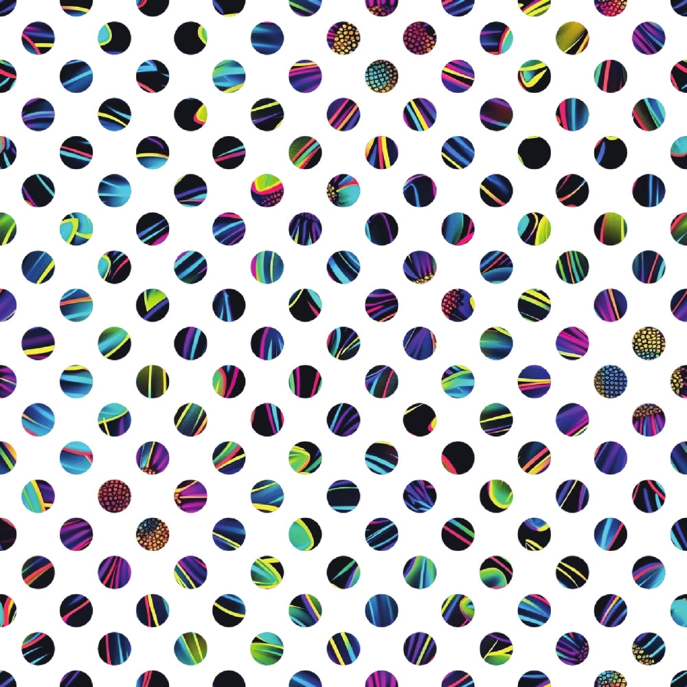 Neon Daisy Pattern 21 Minky Fabric