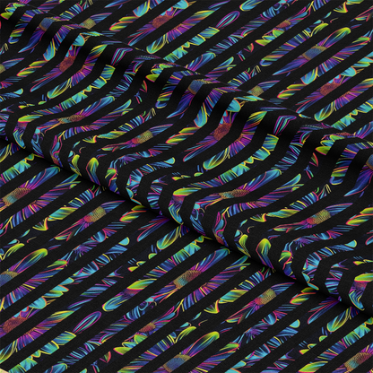 Neon Daisy Pattern 27 Quilting Cotton Fabric