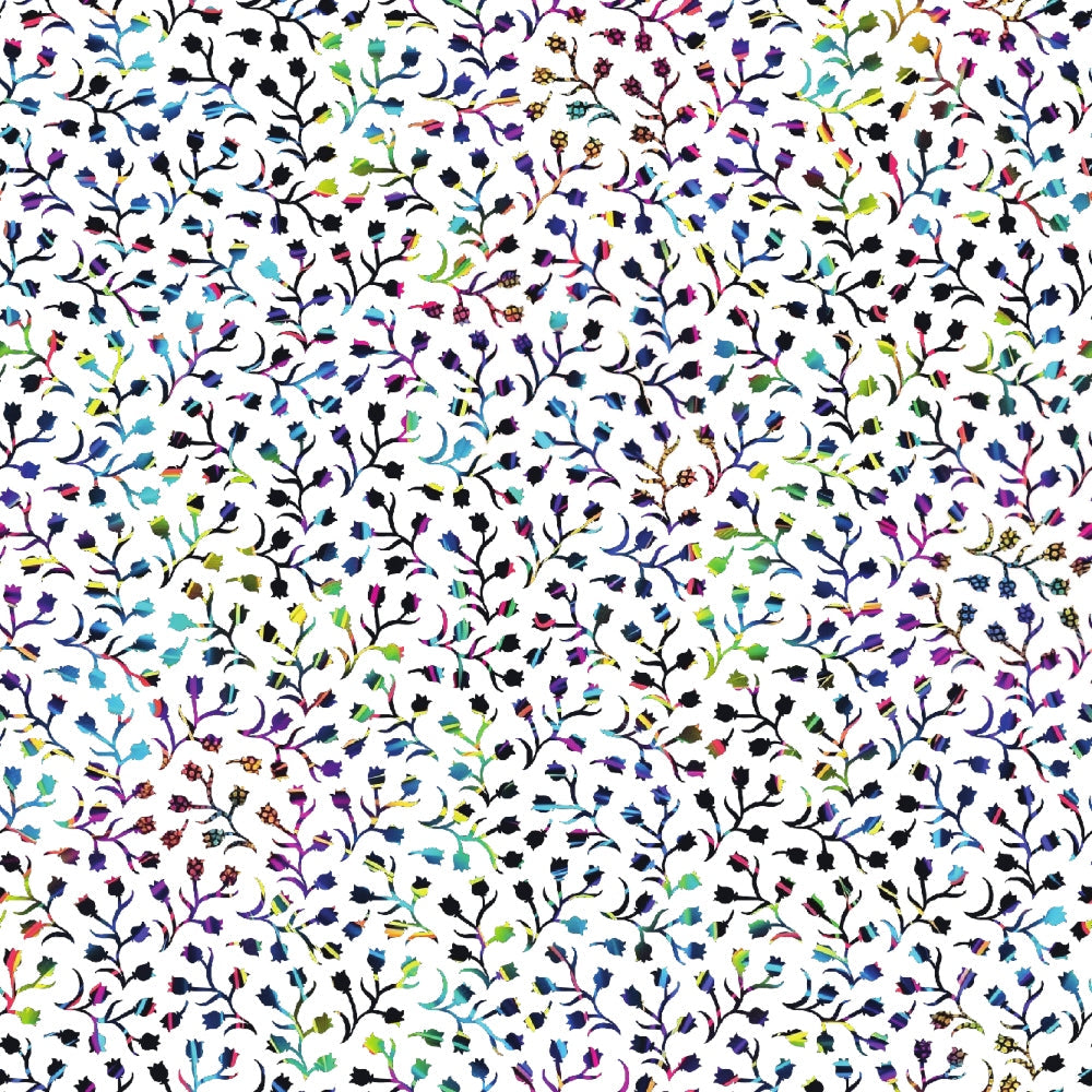 Neon Daisy Pattern 28 Minky Fabric