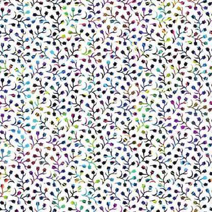 Neon Daisy Pattern 28 Minky Fabric
