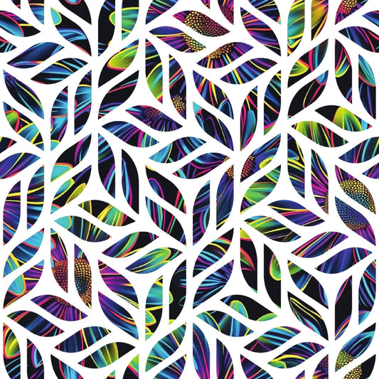 Neon Daisy Pattern 30 Quilting Cotton Fabric