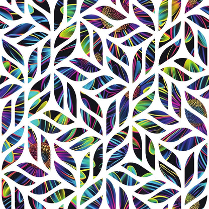 Neon Daisy Pattern 30 Minky Fabric
