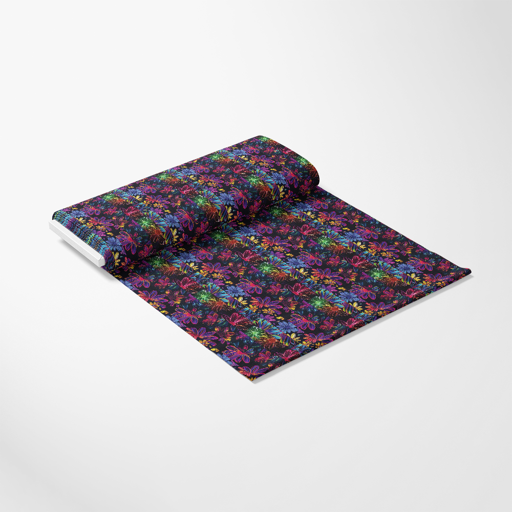 Neon Daisy Pattern 31 Quilting Cotton Fabric