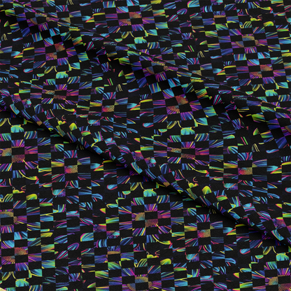 Neon Daisy Pattern 32 Quilting Cotton Fabric