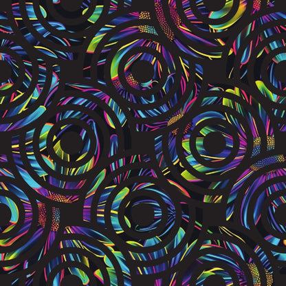 Neon Daisy Pattern 35 Minky Fabric