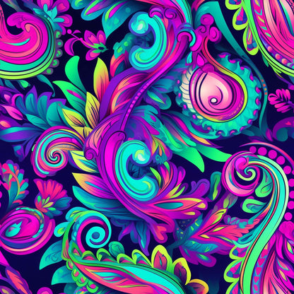 Electric Swirls Pattern 13 Minky Fabric