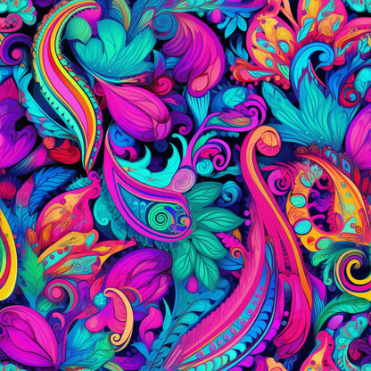 Electric Swirls Pattern 14 Minky Fabric