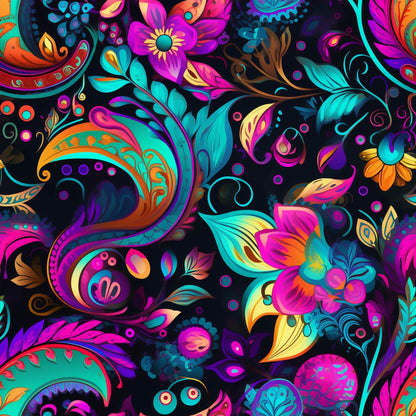 Electric Swirls Pattern 15 Minky Fabric