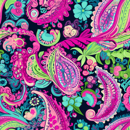 Electric Swirls Pattern 16 Minky Fabric