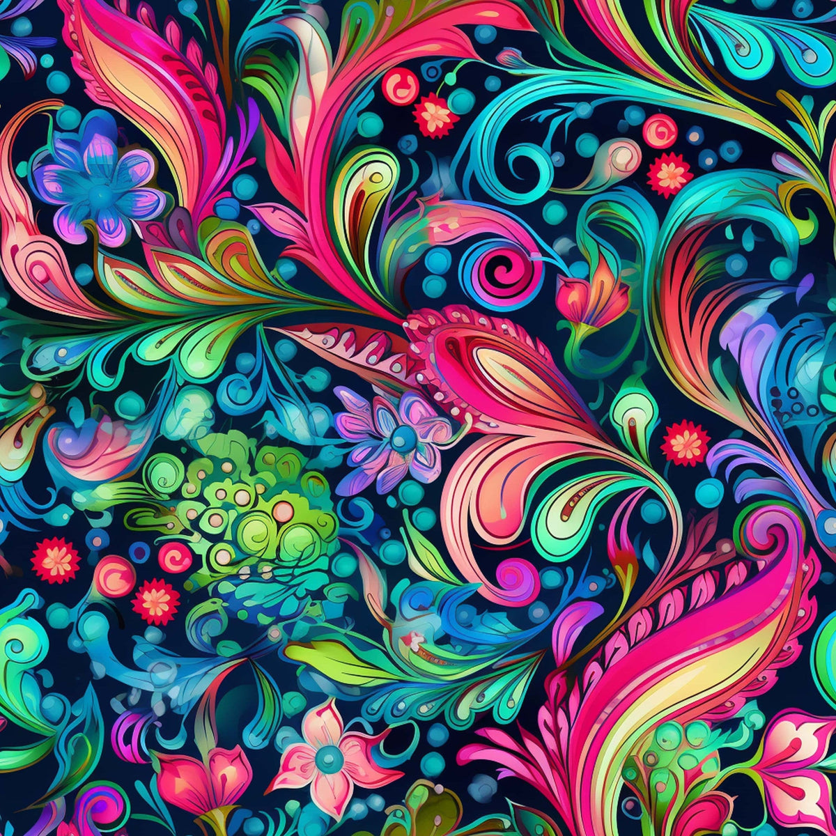 Electric Swirls Pattern 19 Minky Fabric