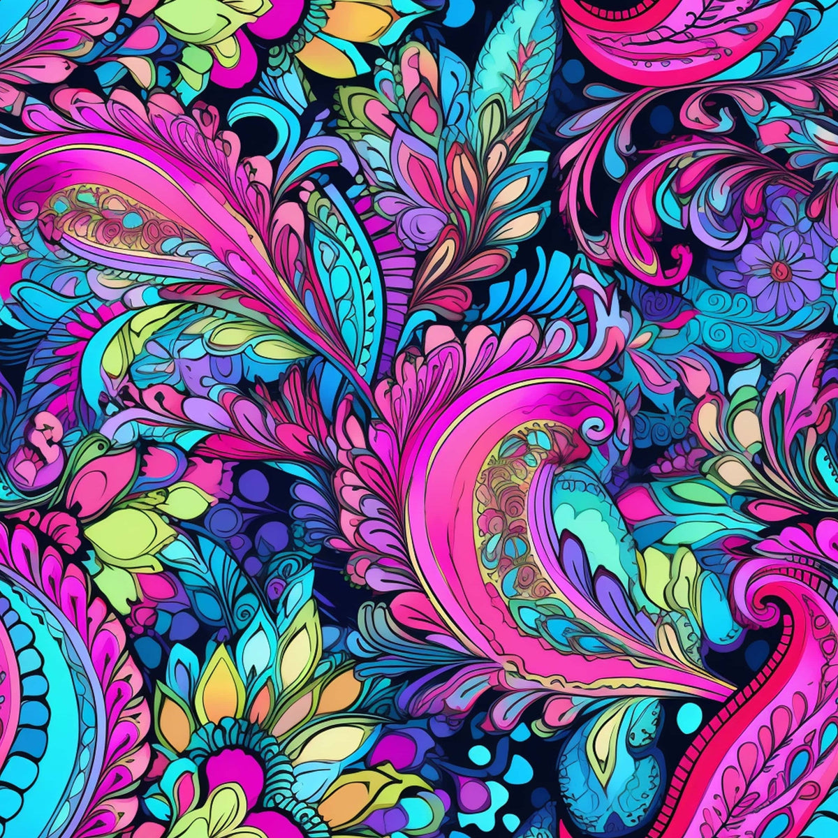 Electric Swirls Pattern 20 Minky Fabric