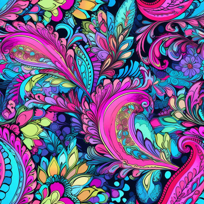 Electric Swirls Pattern 20 Minky Fabric