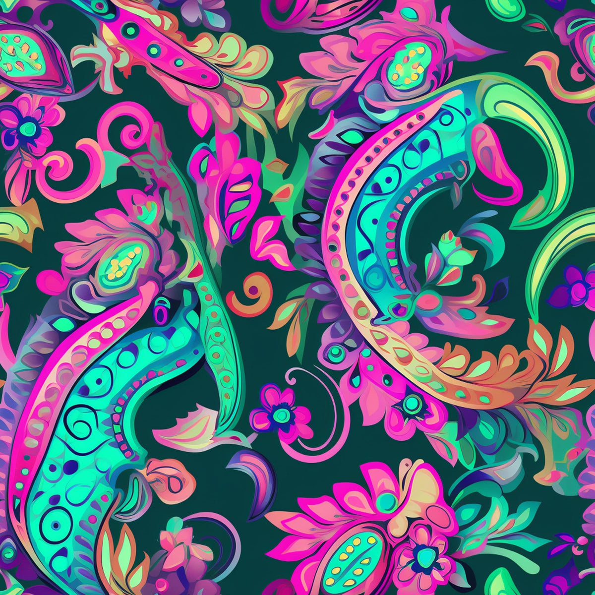 Electric Swirls Pattern 5 Minky Fabric