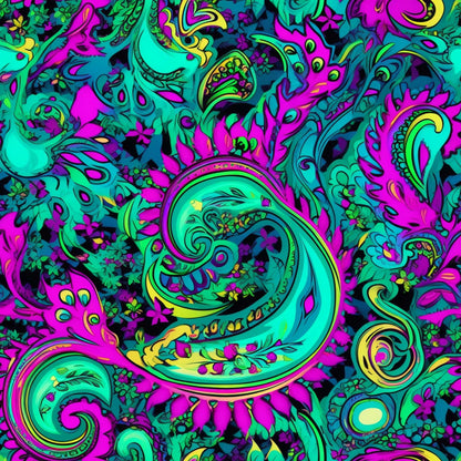 Electric Swirls Pattern 6 Minky Fabric