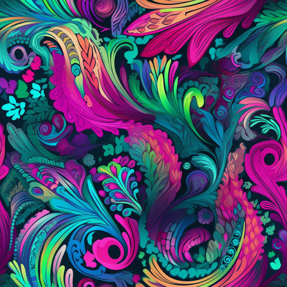Electric Swirls Pattern 7 Minky Fabric
