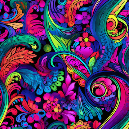 Electric Swirls Pattern 8 Minky Fabric