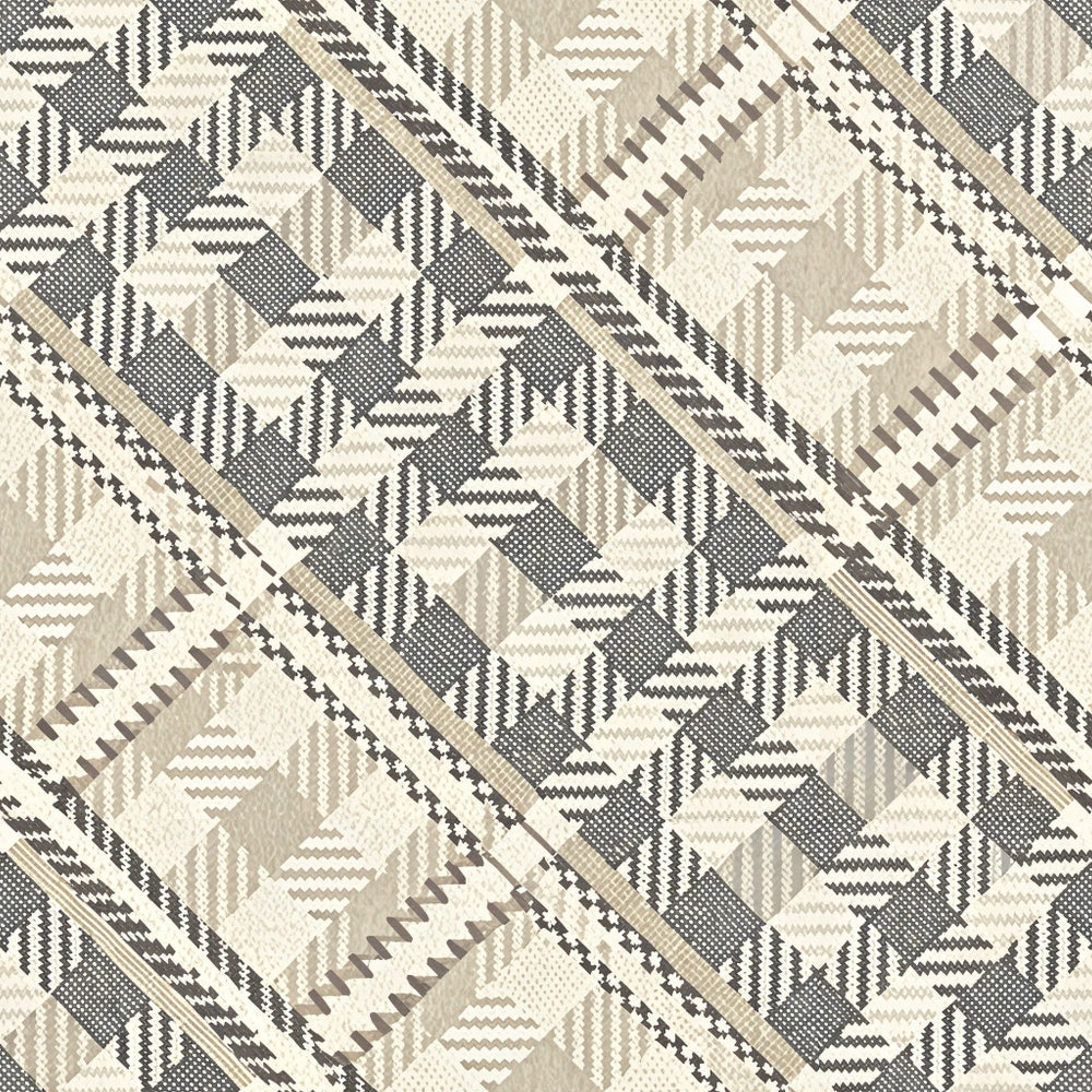Neutral Houndstooth Pattern 1 Quilting Cotton Fabric