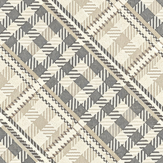 Neutral Houndstooth Pattern 1 Quilting Cotton Fabric