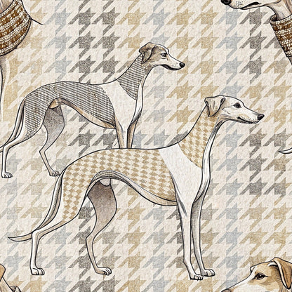 Greyhound Tweed Pattern 10 Minky Fabric