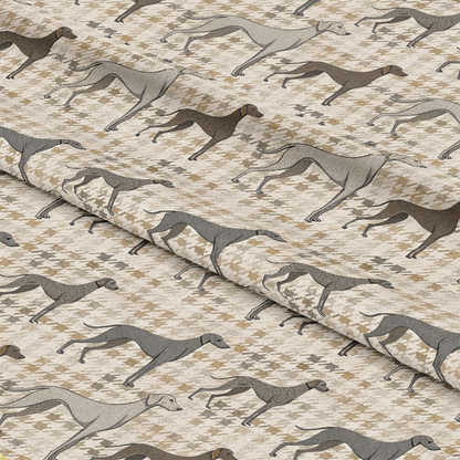 Neutral Houndstooth Pattern 2 Quilting Cotton Fabric