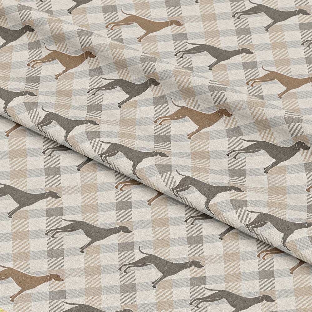 Neutral Houndstooth Pattern 3 Quilting Cotton Fabric