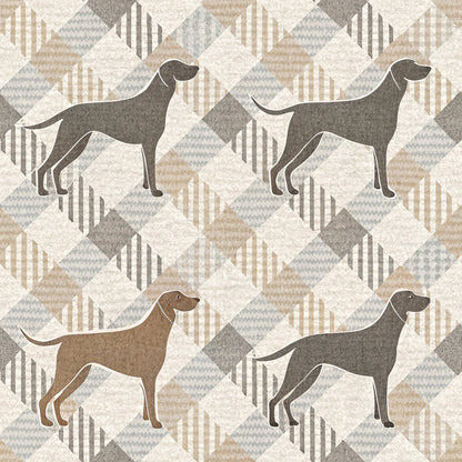 Greyhound Tweed Pattern 3 Minky Fabric