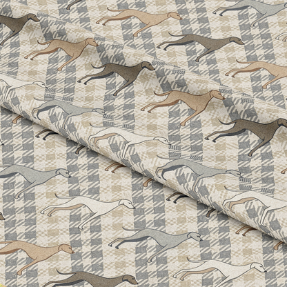 Neutral Houndstooth Pattern 5 Quilting Cotton Fabric