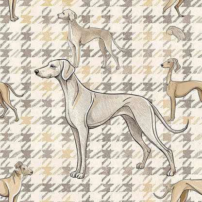 Greyhound Tweed Pattern 7 Minky Fabric