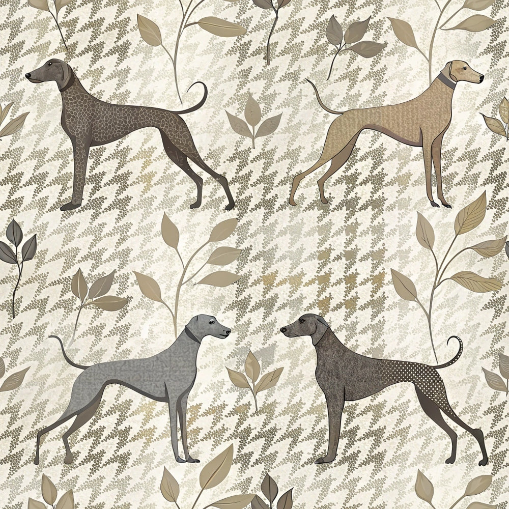 Greyhound Tweed Pattern 8 Minky Fabric