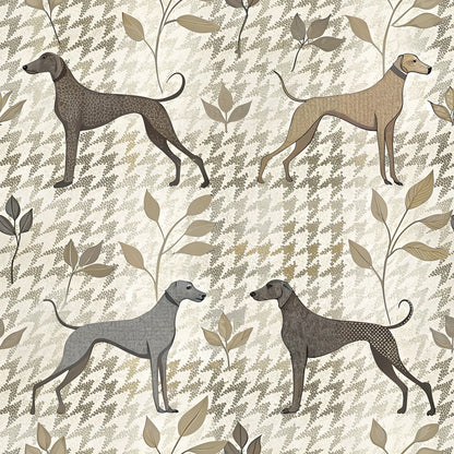 Greyhound Tweed Pattern 8 Minky Fabric