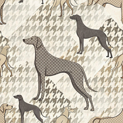 Greyhound Tweed Pattern 9 Minky Fabric