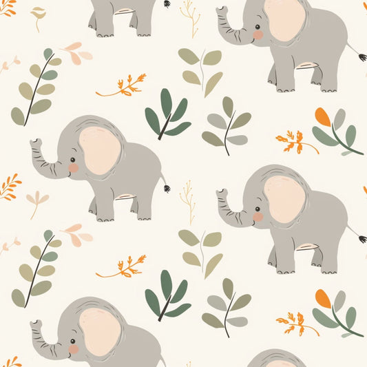 Neutral Newborn Pattern 10 Quilting Cotton Fabric
