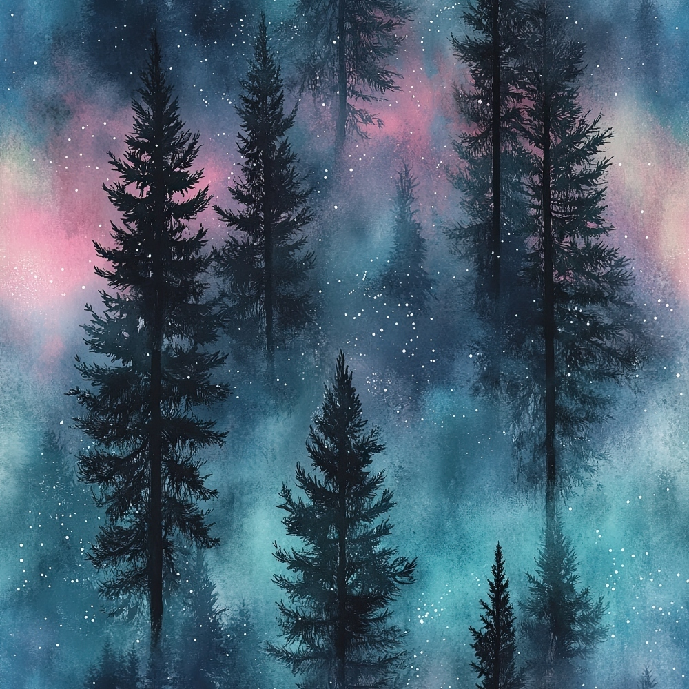 Aurora Pines Pattern 11 Minky Fabric