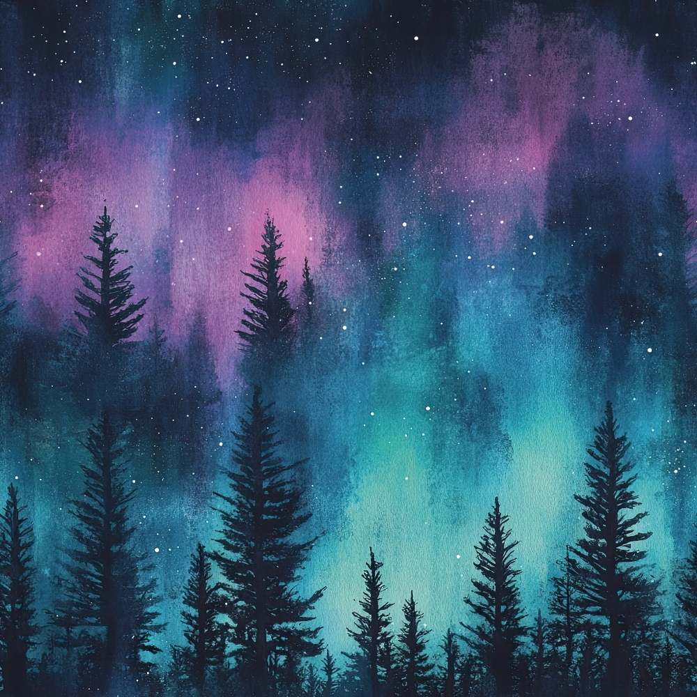 Aurora Pines Pattern 12 Minky Fabric
