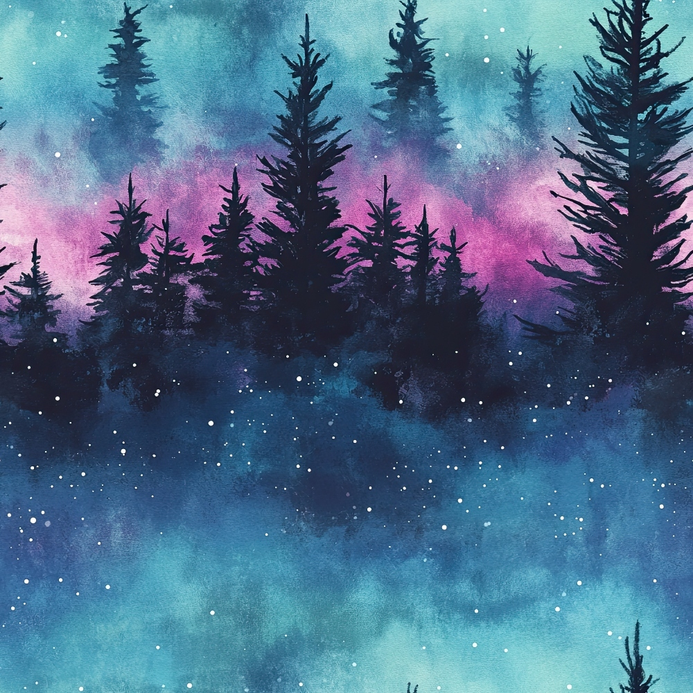 Aurora Pines Pattern 13 Minky Fabric