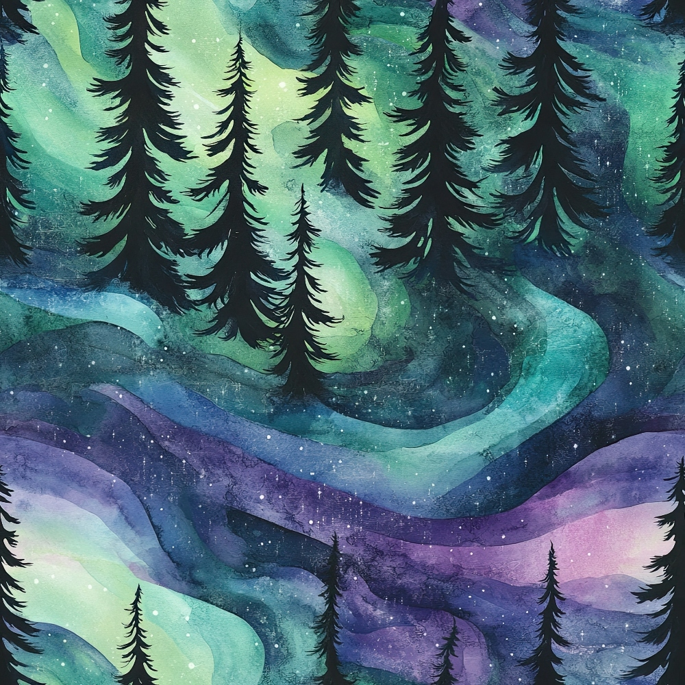 Aurora Pines Pattern 16 Minky Fabric