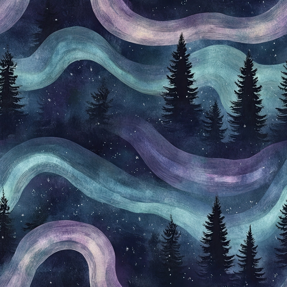 Aurora Pines Pattern 17 Minky Fabric