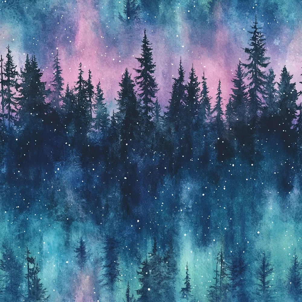 Aurora Pines Pattern 19 Minky Fabric