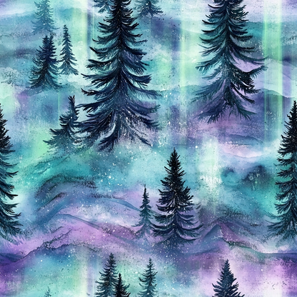 Aurora Pines Pattern 20 Minky Fabric