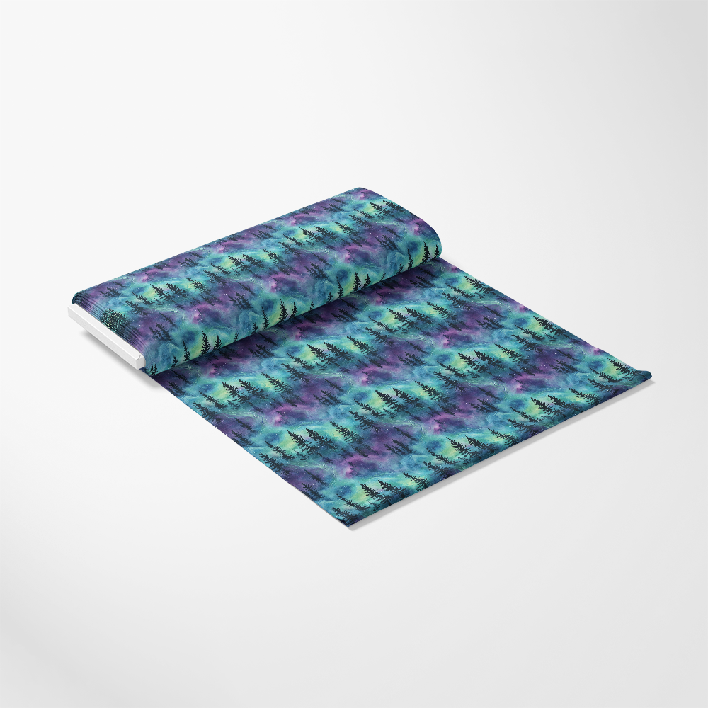Northern Lights Forest Pattern 21 Quilting Cotton Fabric