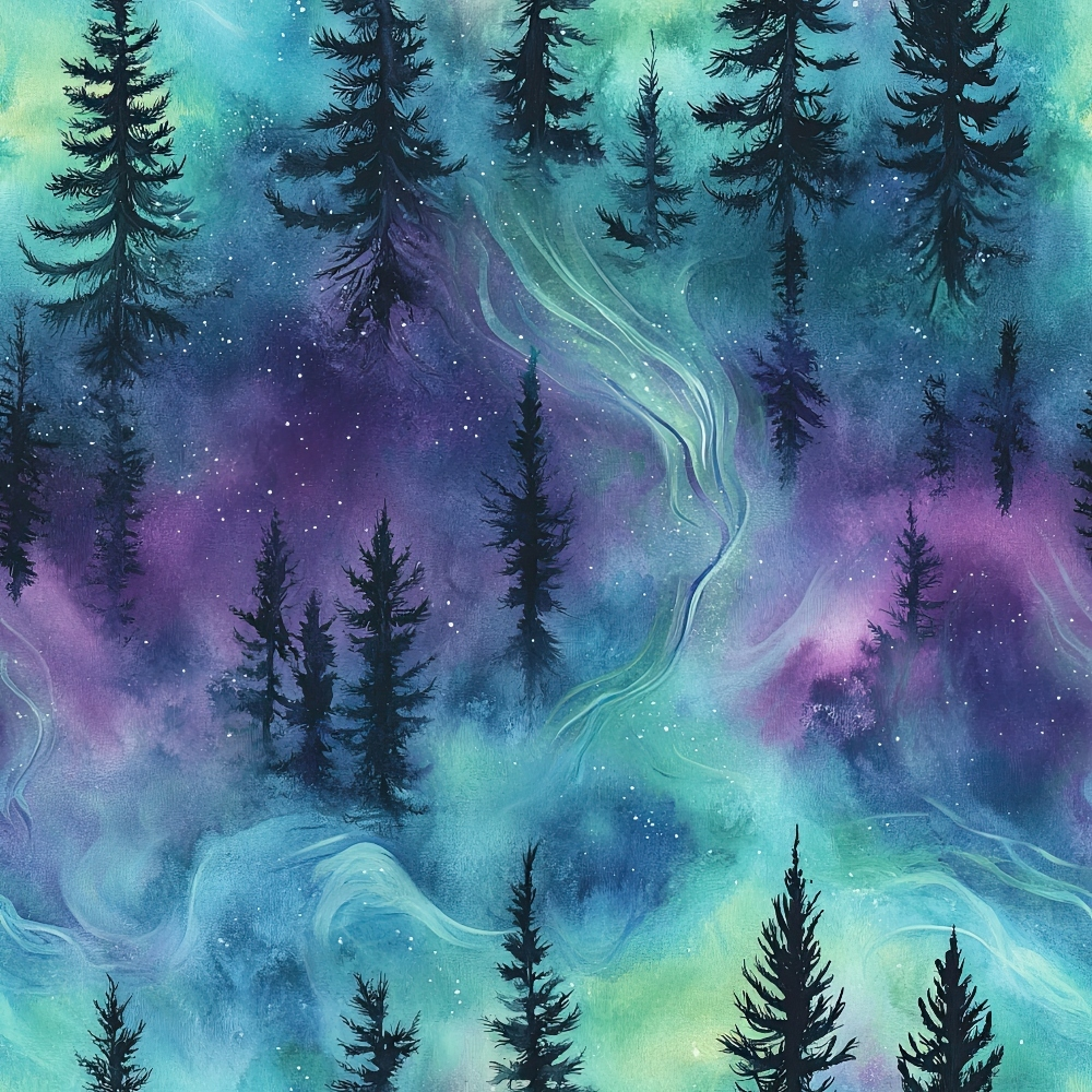 Aurora Pines Pattern 21 Minky Fabric