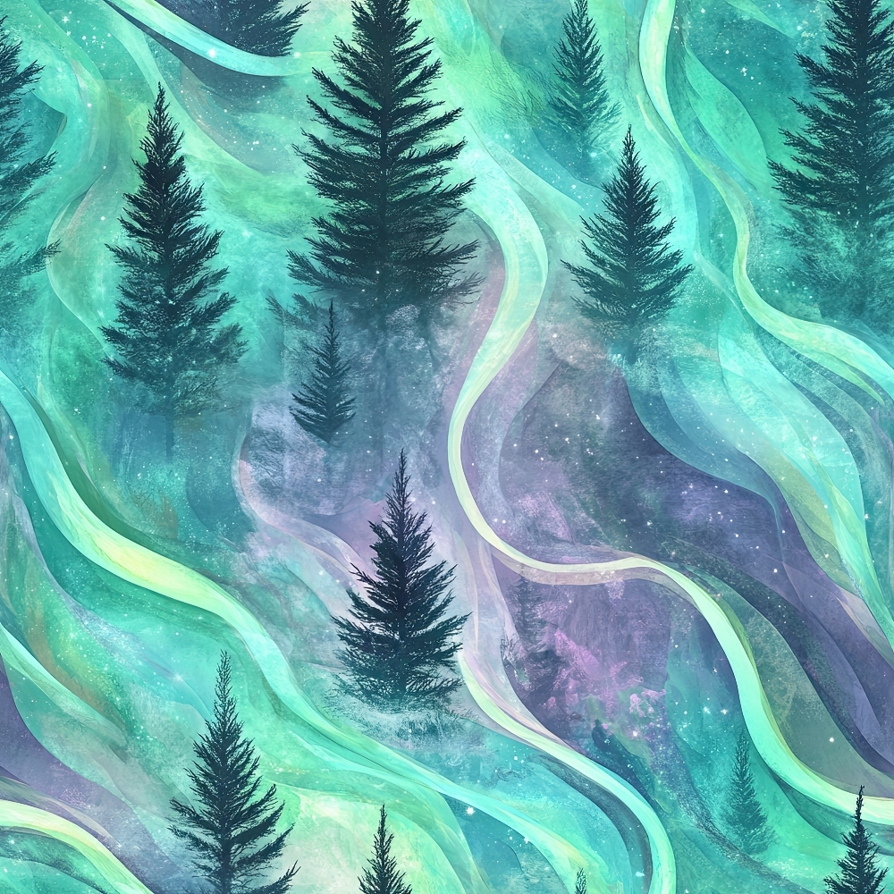 Aurora Pines Pattern 22 Minky Fabric