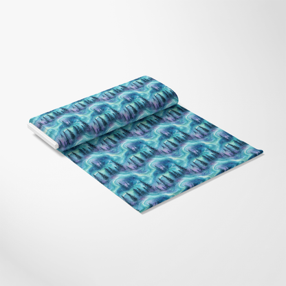 Northern Lights Forest Pattern 23 Quilting Cotton Fabric