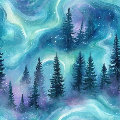 Aurora Pines Pattern 23 Minky Fabric