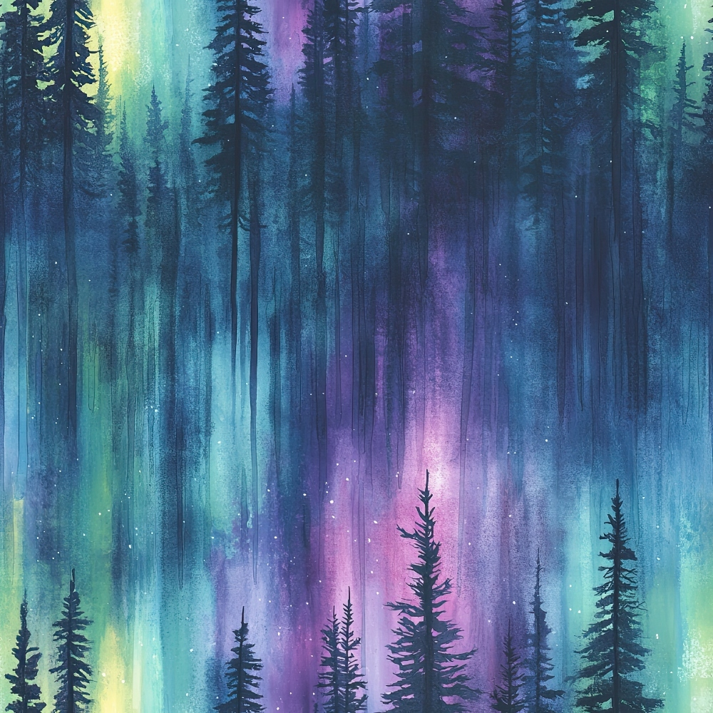 Aurora Pines Pattern 25 Minky Fabric