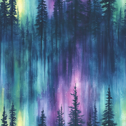 Aurora Pines Pattern 25 Minky Fabric