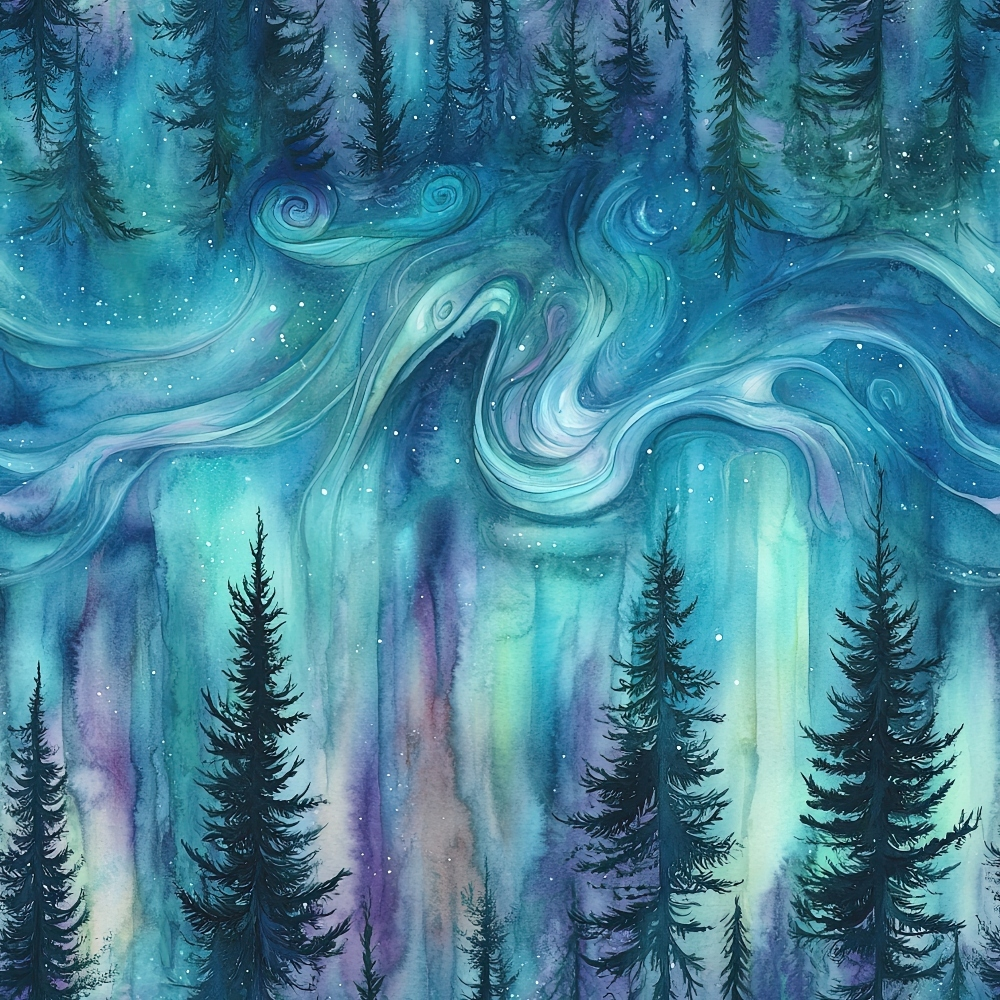 Aurora Pines Pattern 27 Minky Fabric